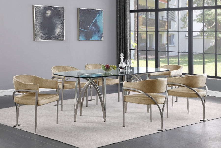 Nyledam Velvet Dining Chair
