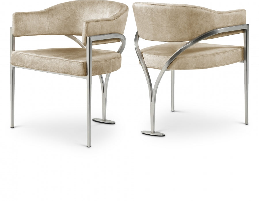 Nyledam Velvet Dining Chair