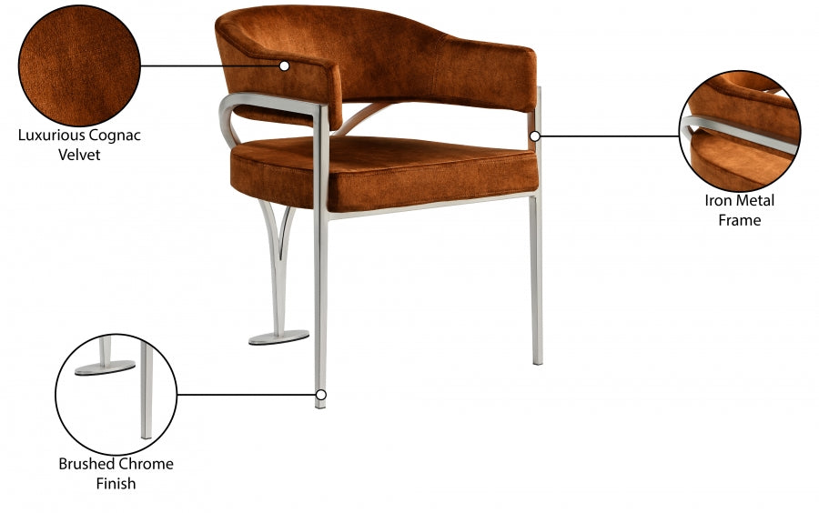 Nyledam Velvet Dining Chair