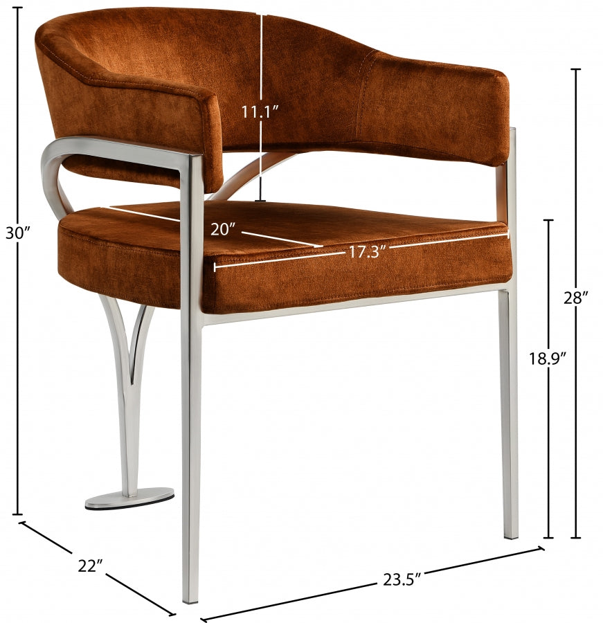 Nyledam Velvet Dining Chair