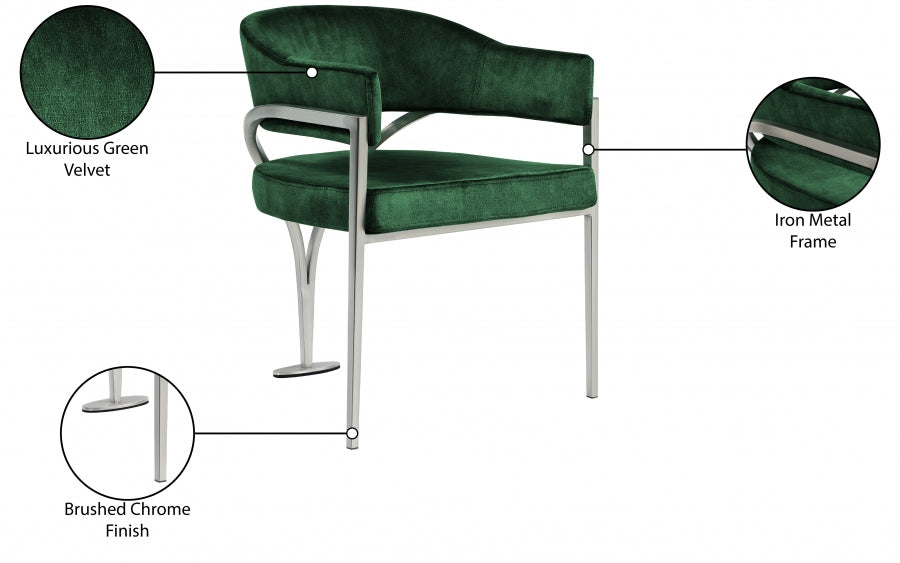 Nyledam Velvet Dining Chair