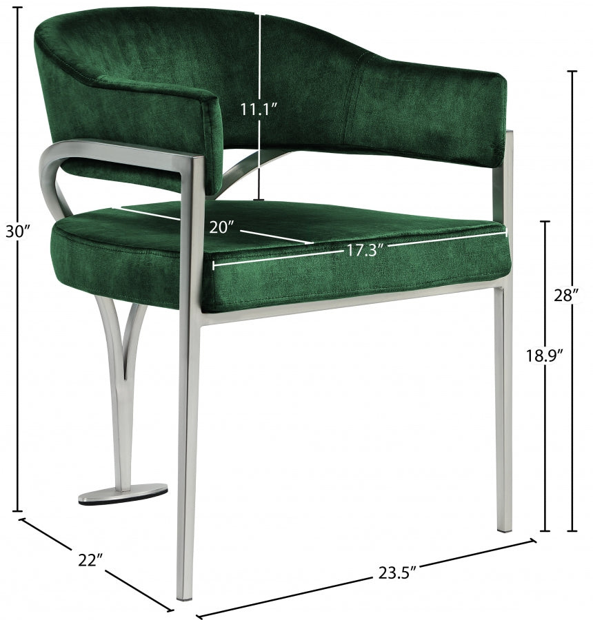 Nyledam Velvet Dining Chair