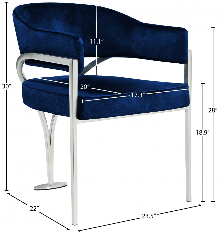 Nyledam Velvet Dining Chair