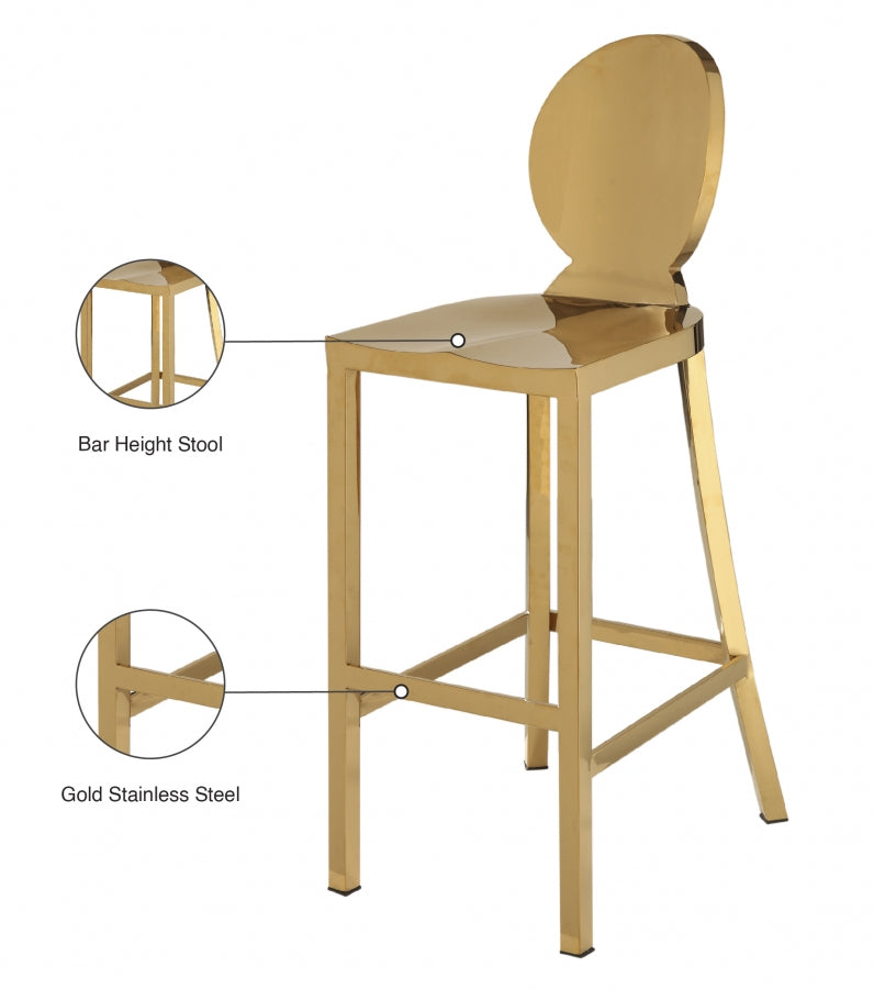 Xoddam Gold Stainless Steel Bar Stool