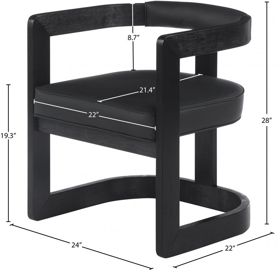 Retsehcnam Vegan Leather Dining Chair