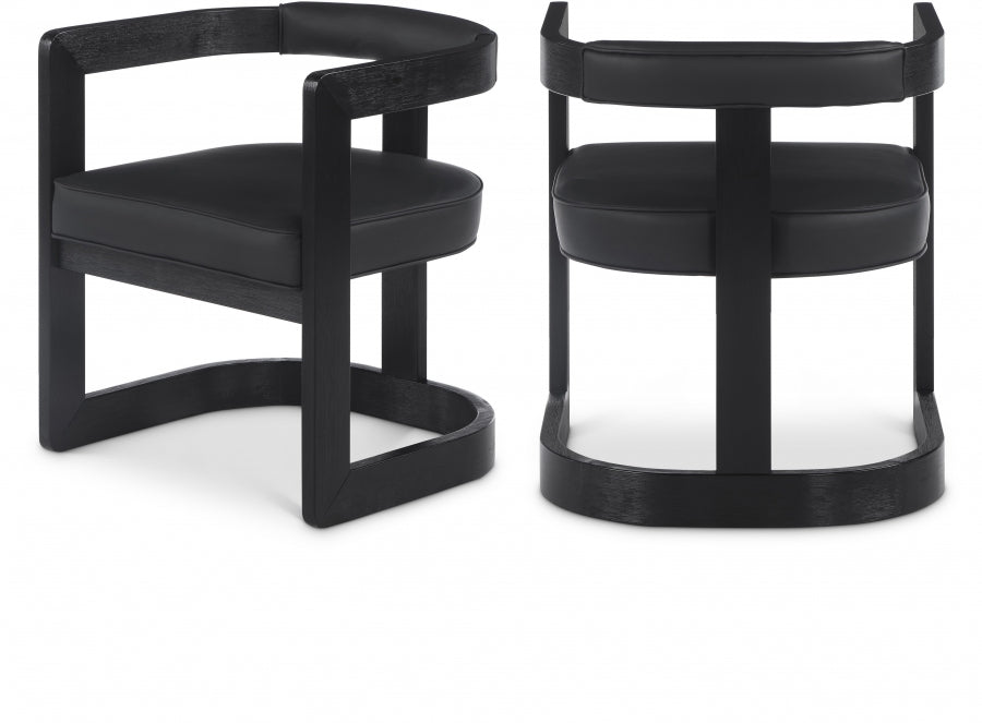 Retsehcnam Vegan Leather Dining Chair