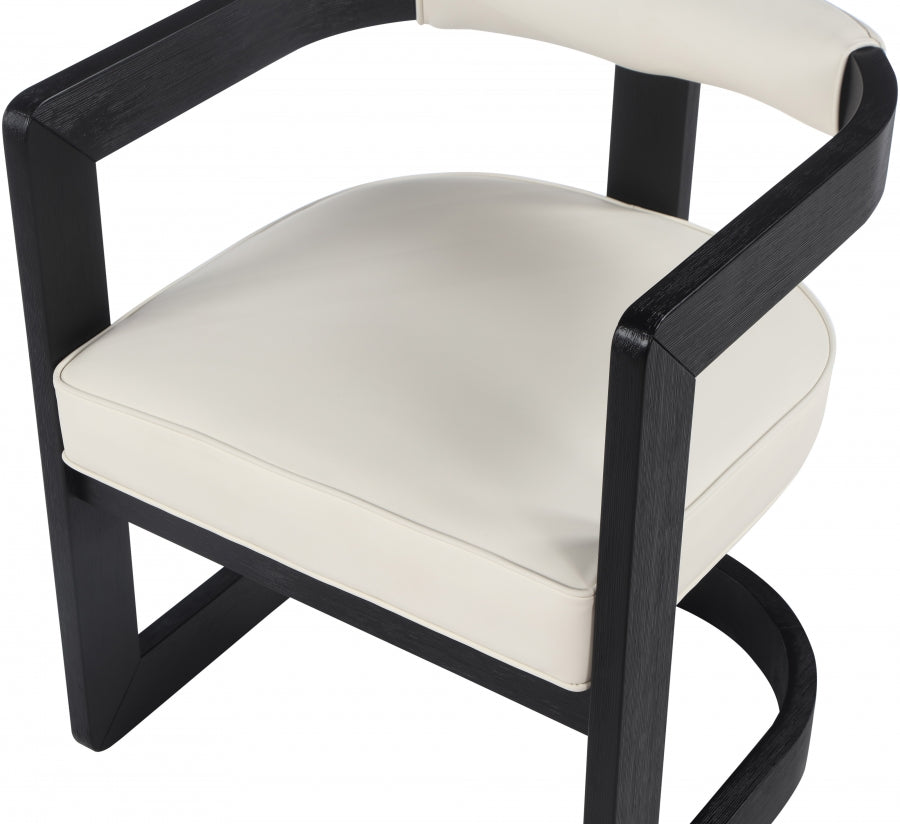 Retsehcnam Vegan Leather Dining Chair