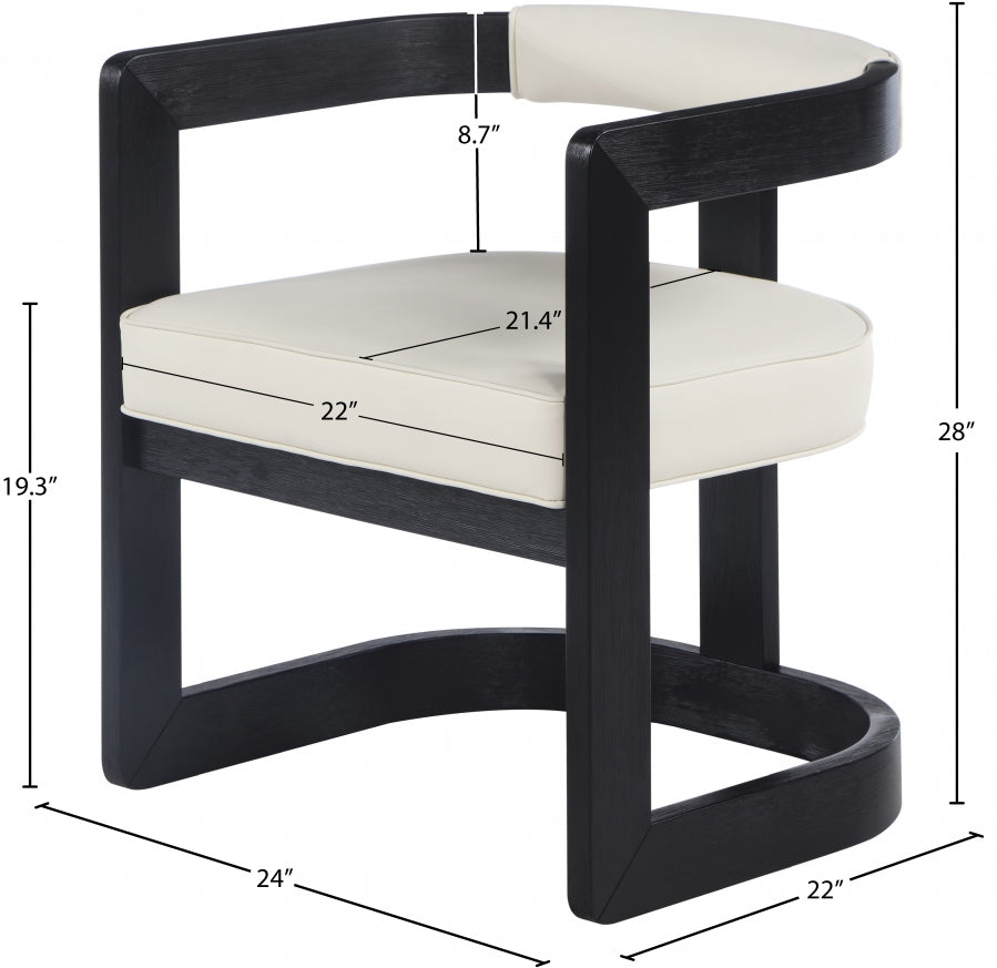 Retsehcnam Vegan Leather Dining Chair