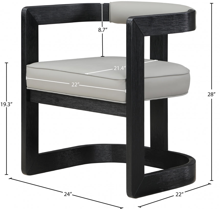 Retsehcnam Vegan Leather Dining Chair