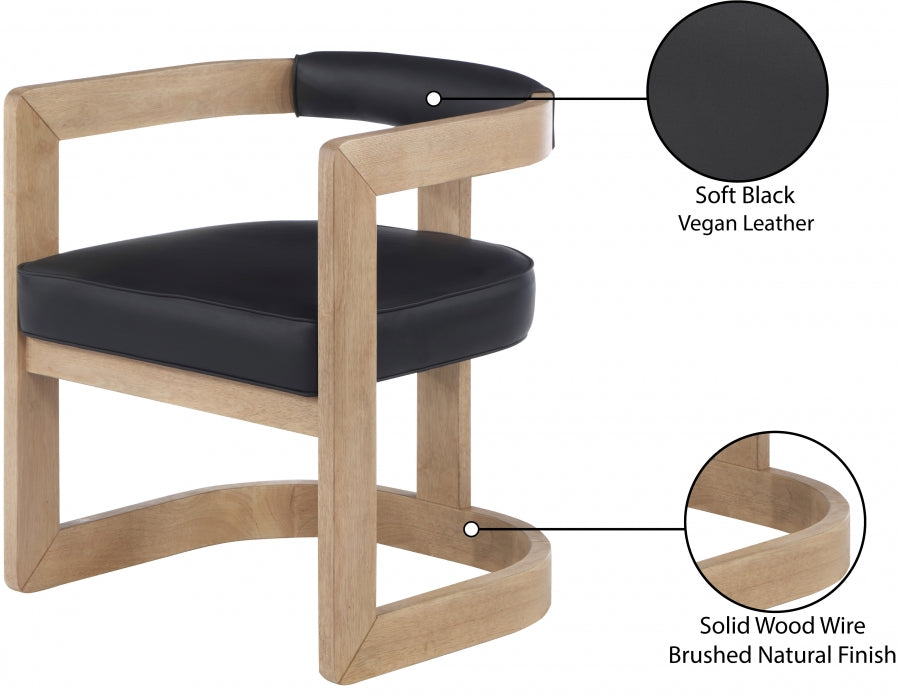 Retsehcnam Vegan Leather Dining Chair