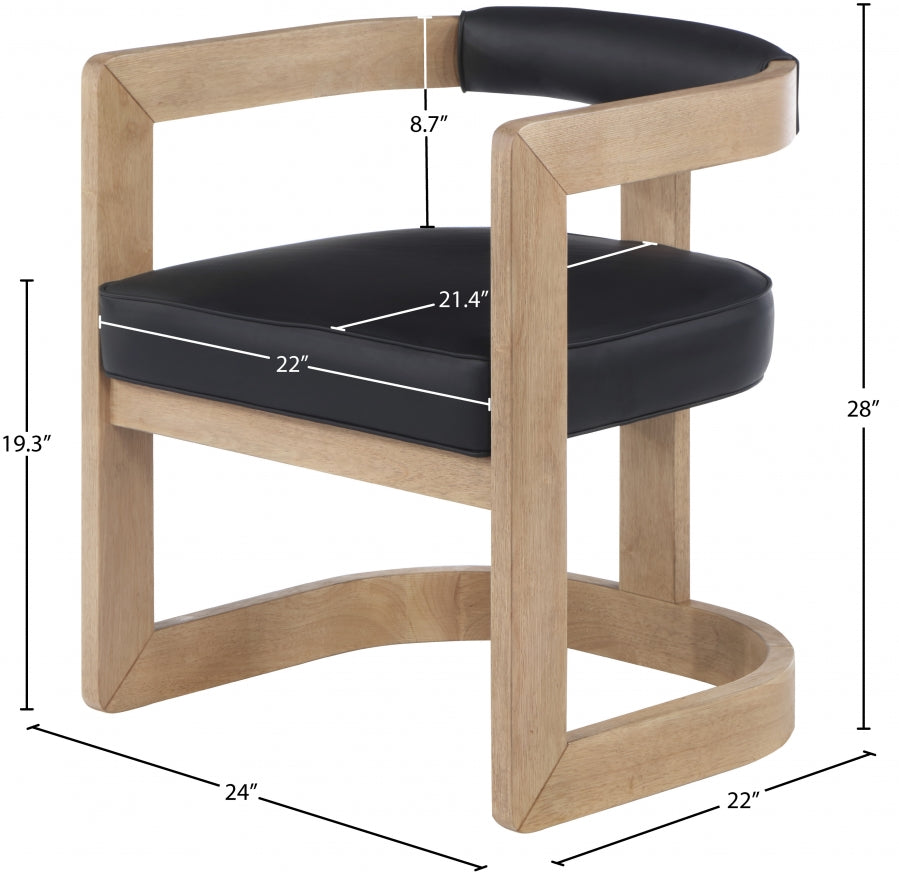 Retsehcnam Vegan Leather Dining Chair