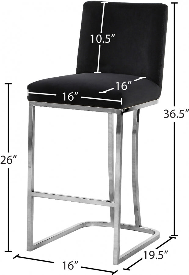 Idieh Velvet Counter Stool