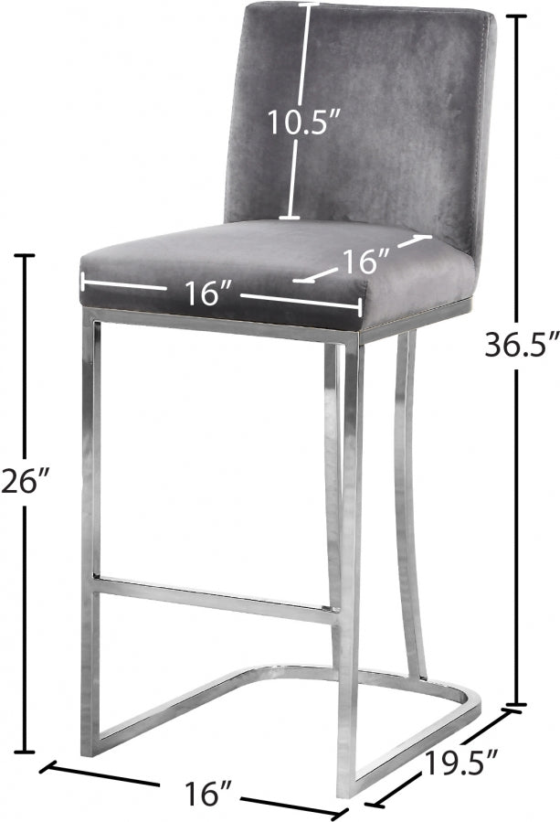 Idieh Velvet Counter Stool
