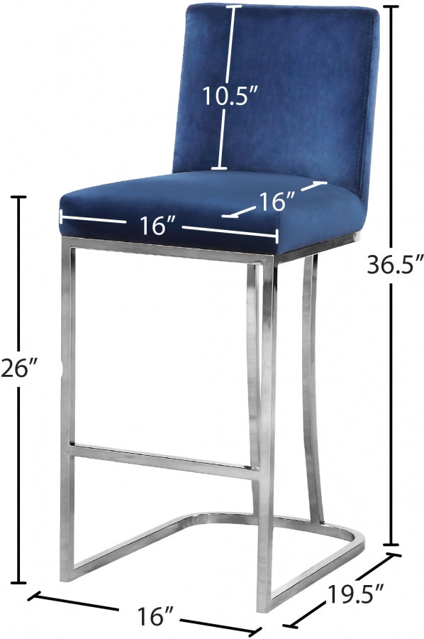 Idieh Velvet Counter Stool