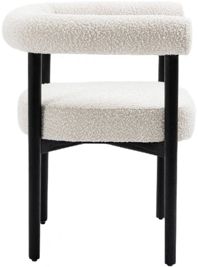 Ttayh Boucle Fabric Dining Chair