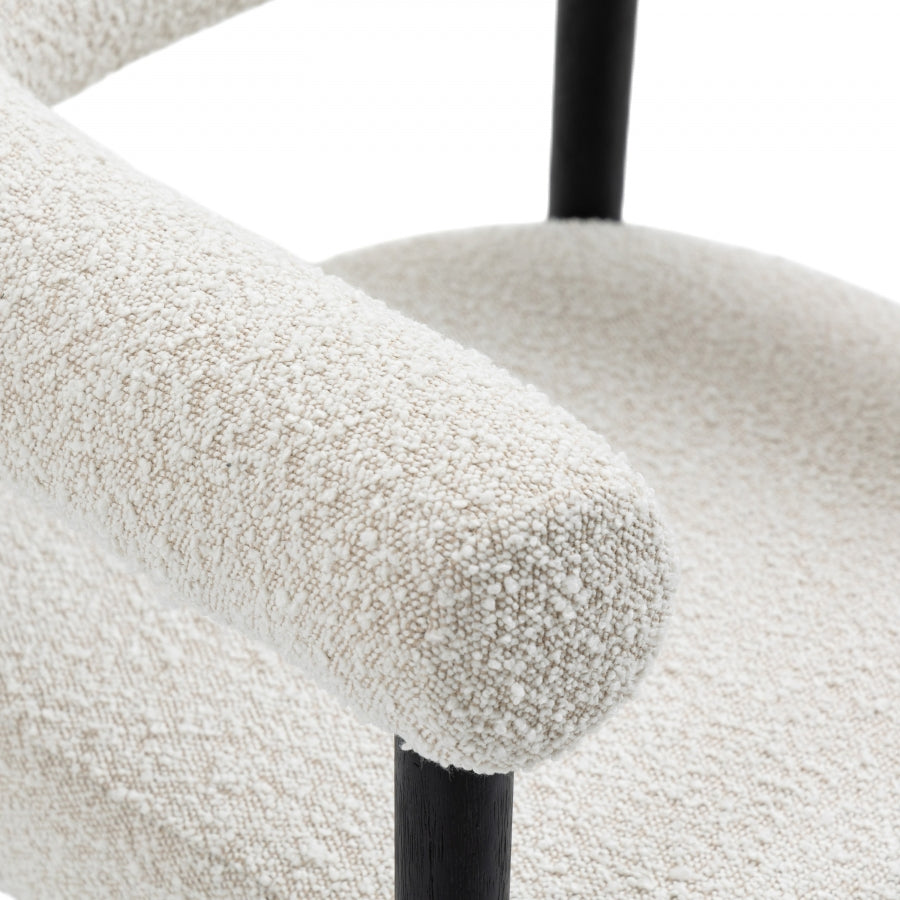 Ttayh Boucle Fabric Dining Chair