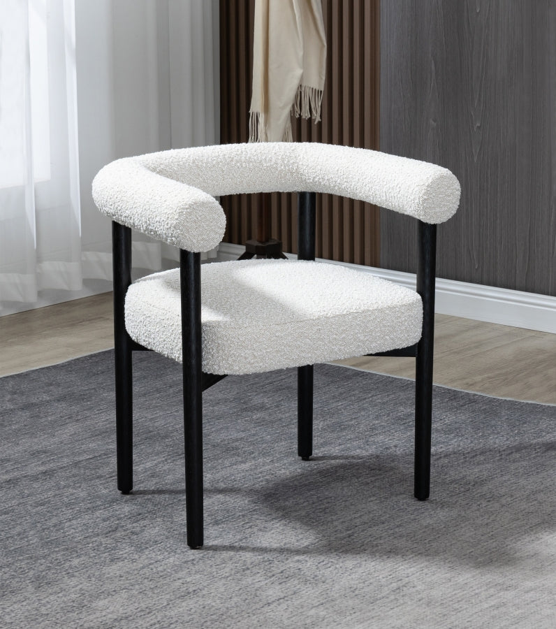 Ttayh Boucle Fabric Dining Chair
