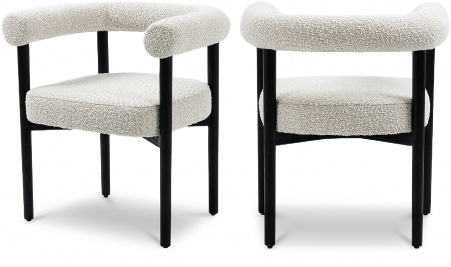 Ttayh Boucle Fabric Dining Chair