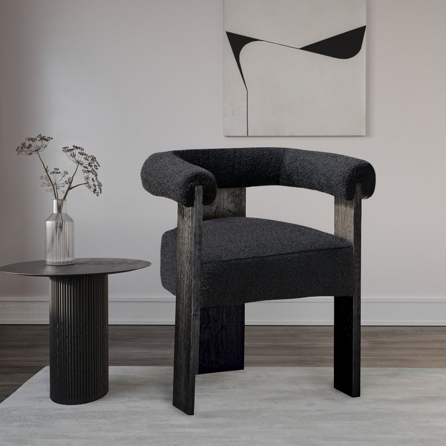 Lerrab Boucle Fabric Dining Chair