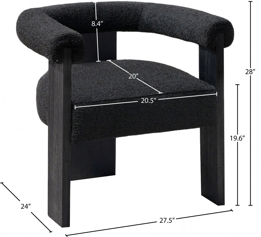Lerrab Boucle Fabric Dining Chair