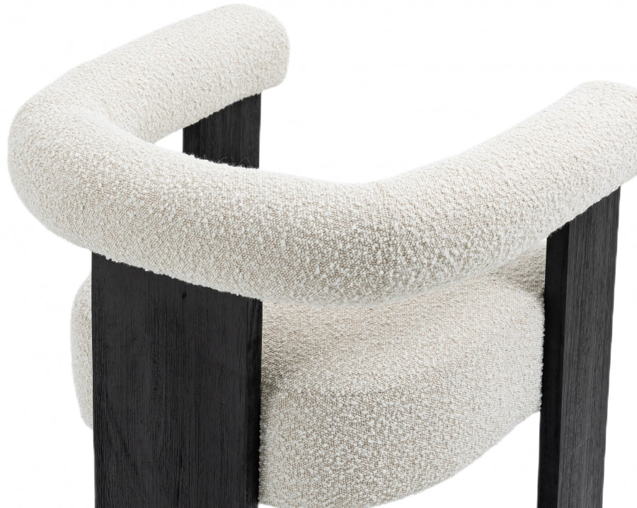 Lerrab Boucle Fabric Dining Chair