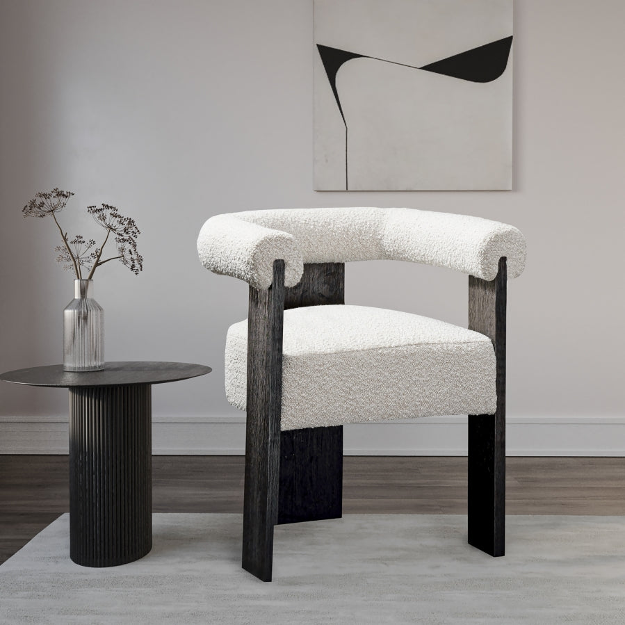 Lerrab Boucle Fabric Dining Chair