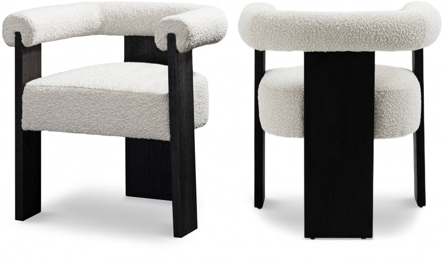 Lerrab Boucle Fabric Dining Chair