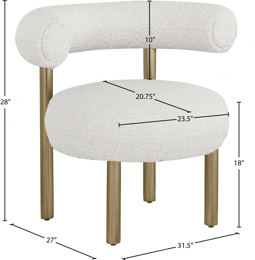 Xuaedrob Boucle Fabric Accent Chair