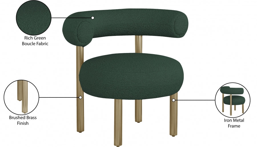 Xuaedrob Boucle Fabric Accent Chair