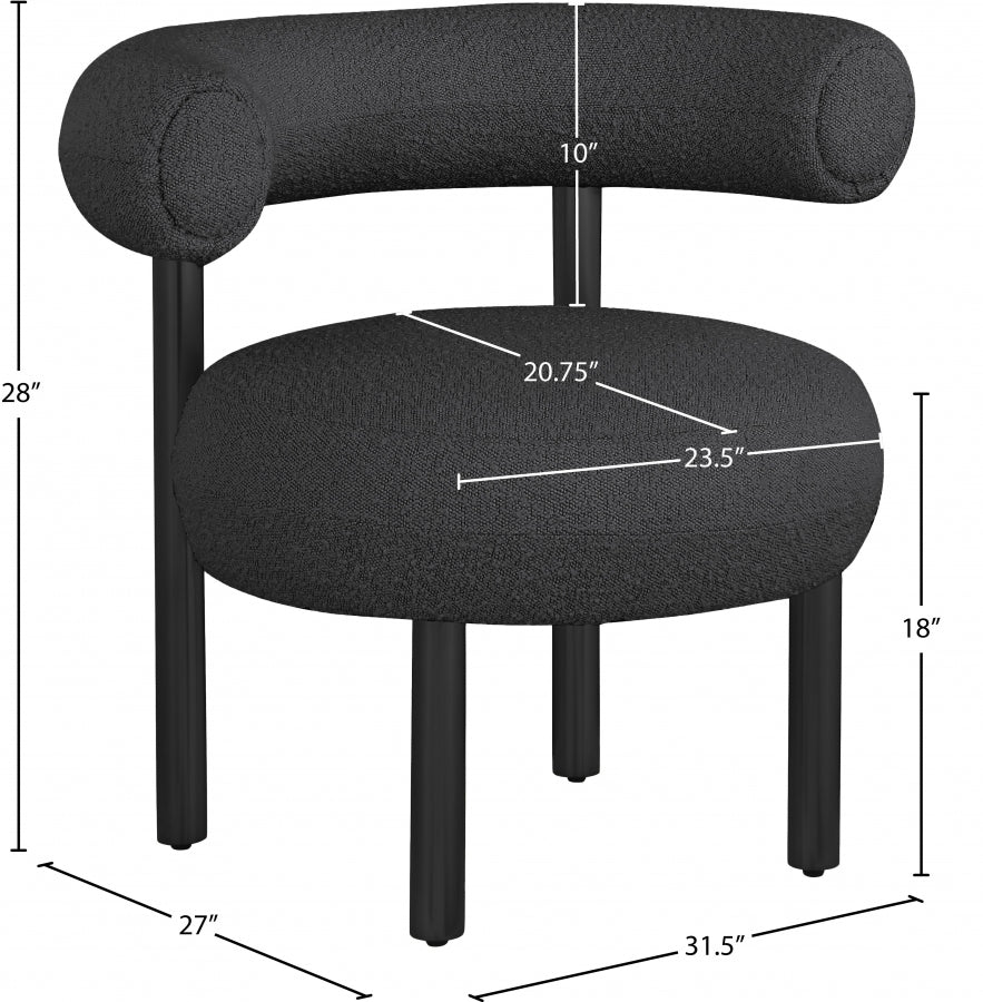 Xuaedrob Boucle Fabric Accent Chair