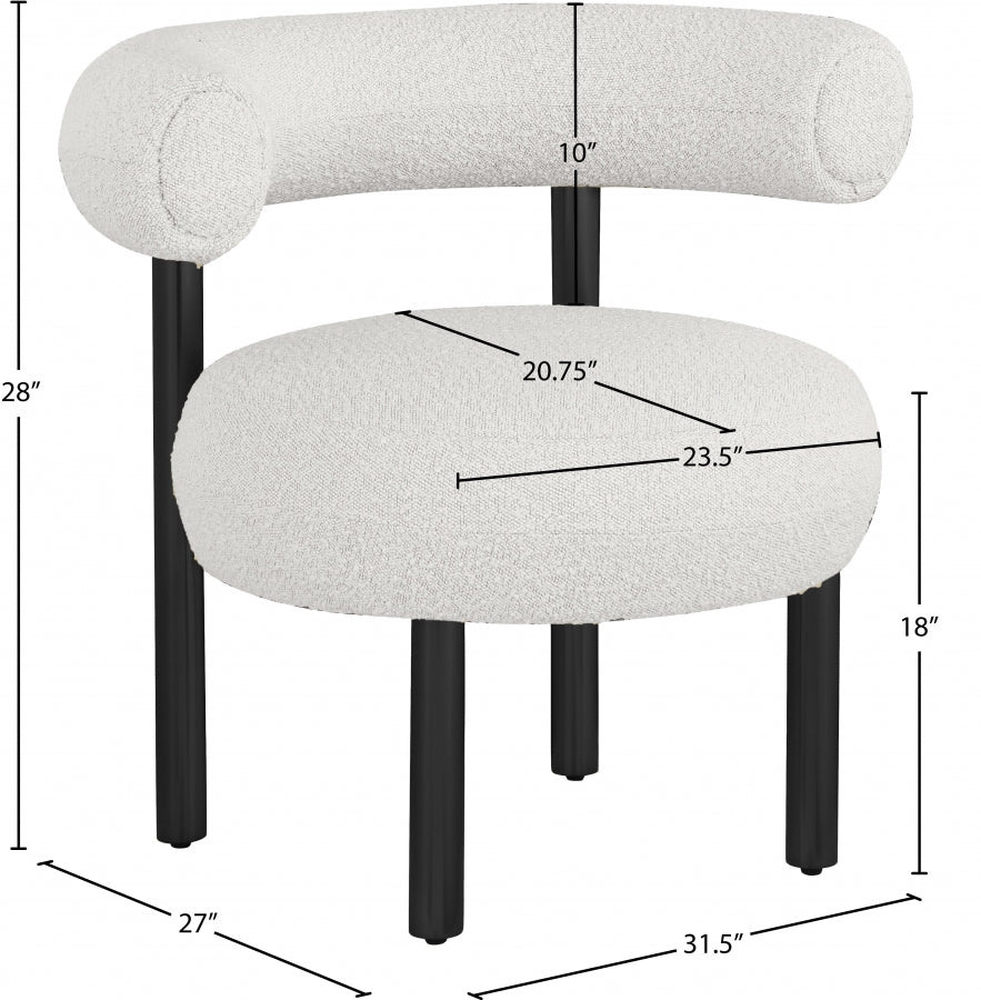 Xuaedrob Boucle Fabric Accent Chair