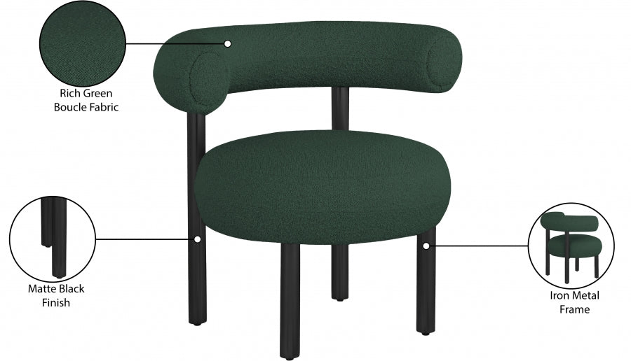 Xuaedrob Boucle Fabric Accent Chair