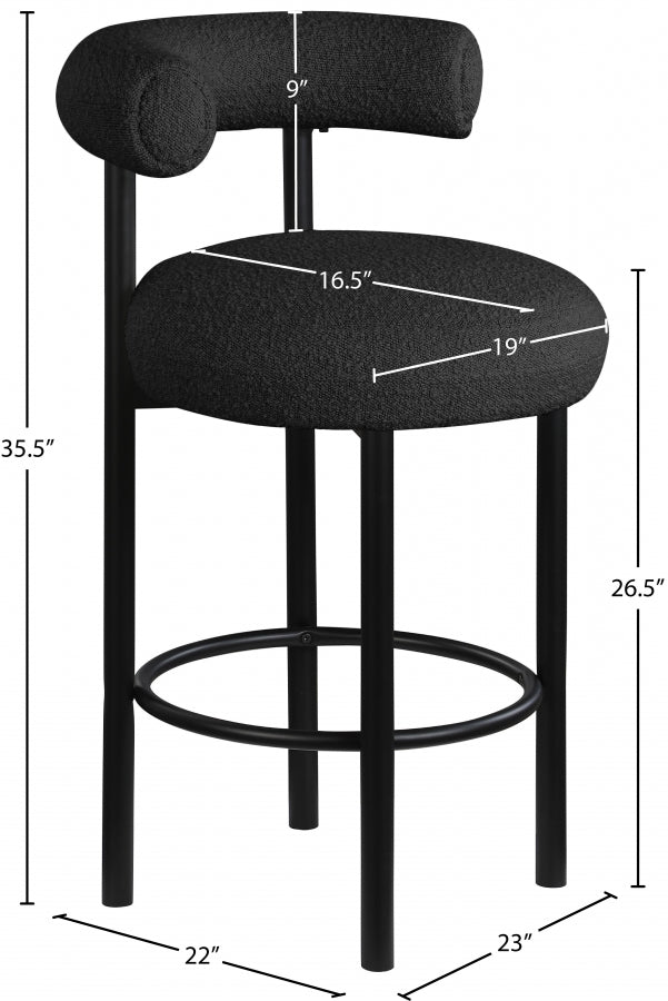Xuaedrob Boucle Fabric bar Stool