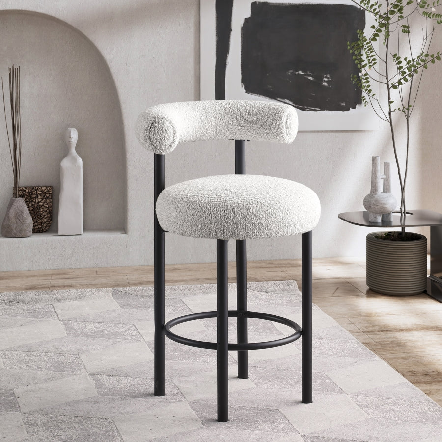 Xuaedrob Boucle Fabric bar Stool