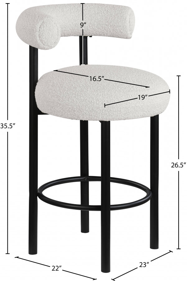 Xuaedrob Boucle Fabric bar Stool