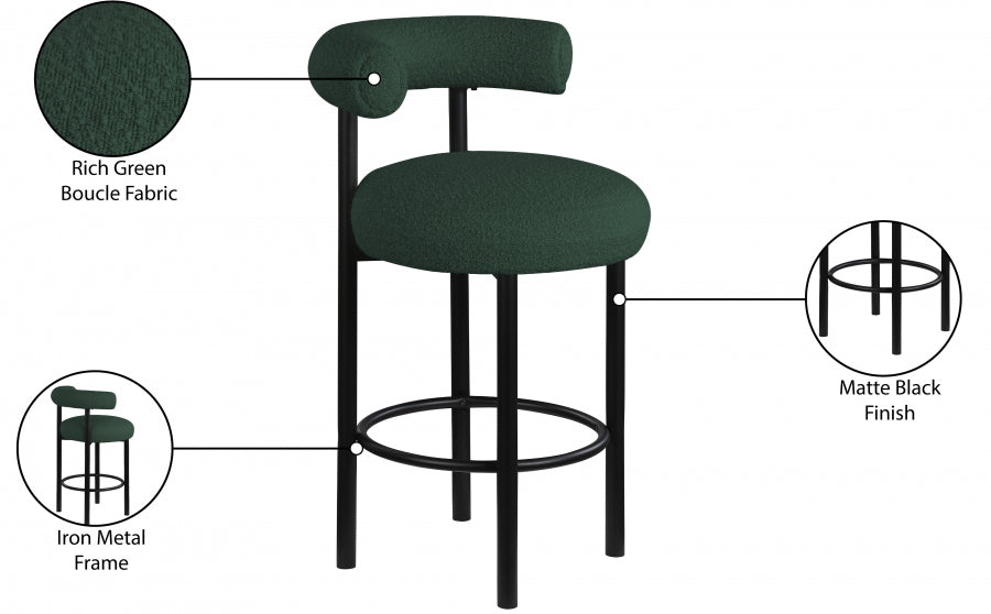 Xuaedrob Boucle Fabric bar Stool
