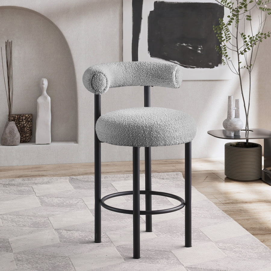 Xuaedrob Boucle Fabric bar Stool