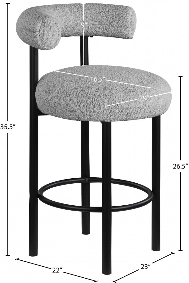 Xuaedrob Boucle Fabric bar Stool