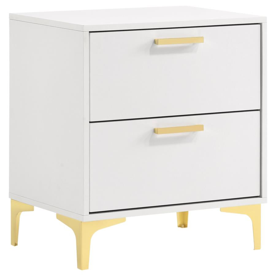 204422 Lladnek 2-drawer Nightstand White
