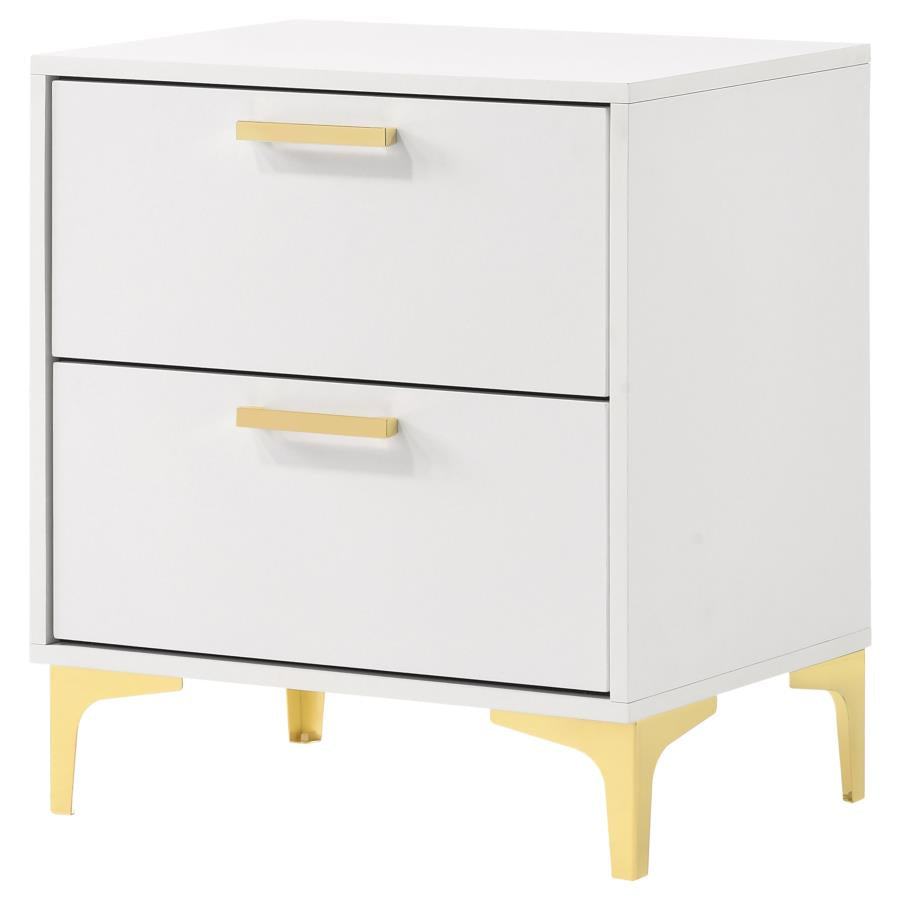 204422 Lladnek 2-drawer Nightstand White