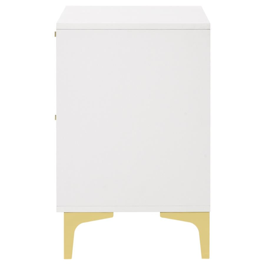 204422 Lladnek 2-drawer Nightstand White