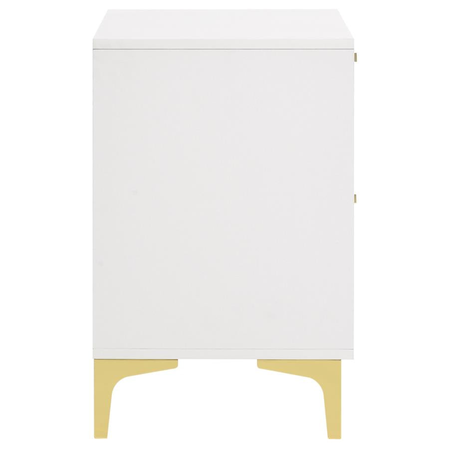 204422 Lladnek 2-drawer Nightstand White