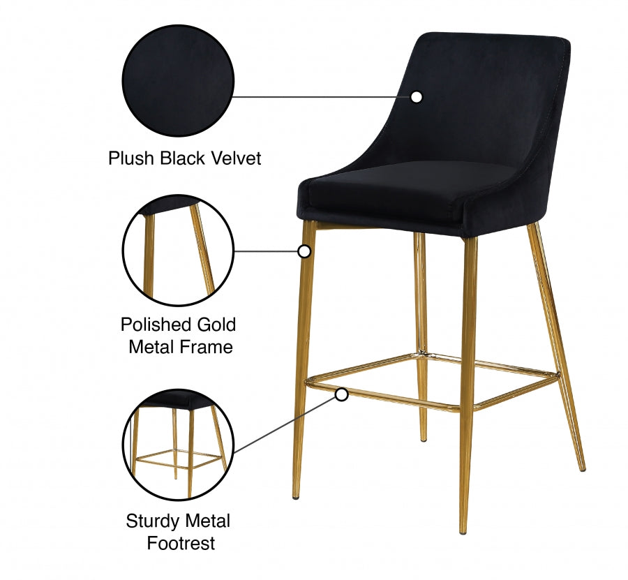 Anirak Velvet Counter Stool