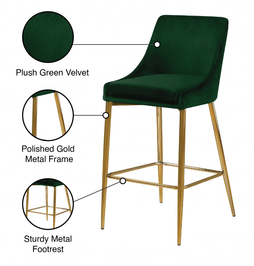 Anirak Velvet Counter Stool