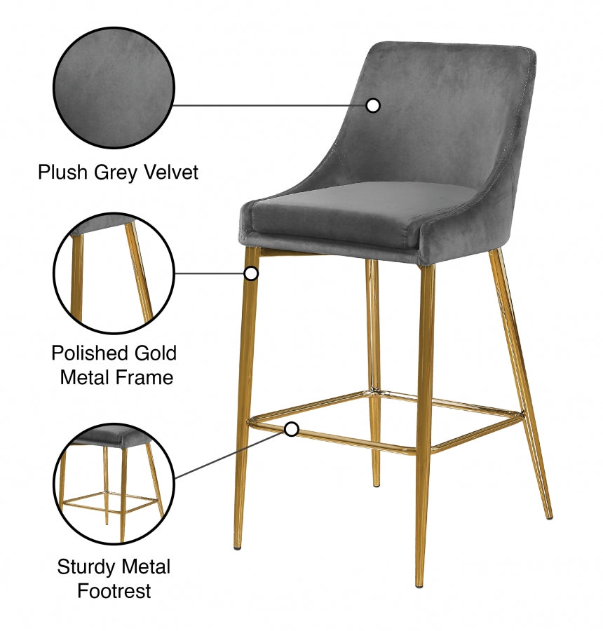 Anirak Velvet Counter Stool