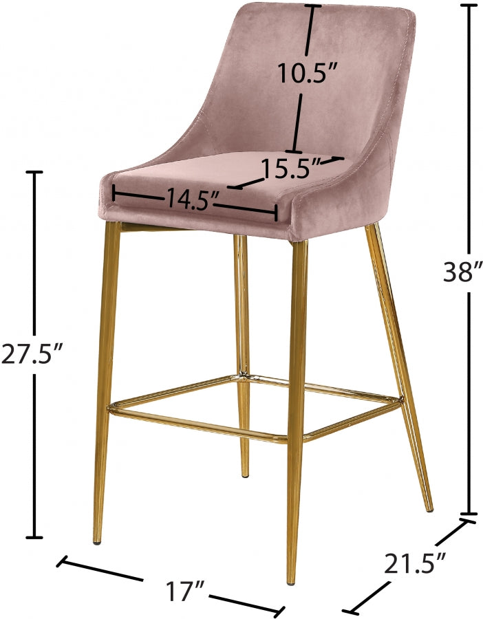 Anirak Velvet Counter Stool