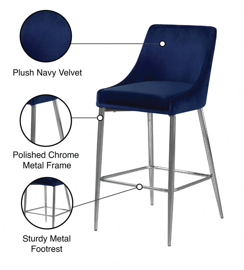 Anirak Velvet Counter Stool