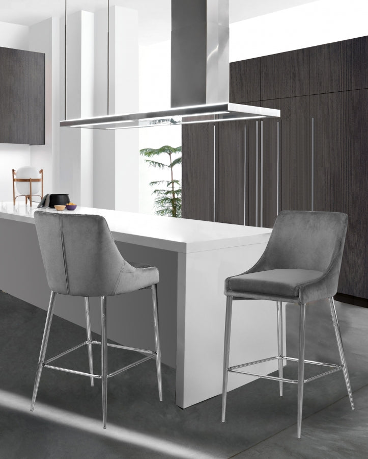 Anirak Velvet Counter Stool