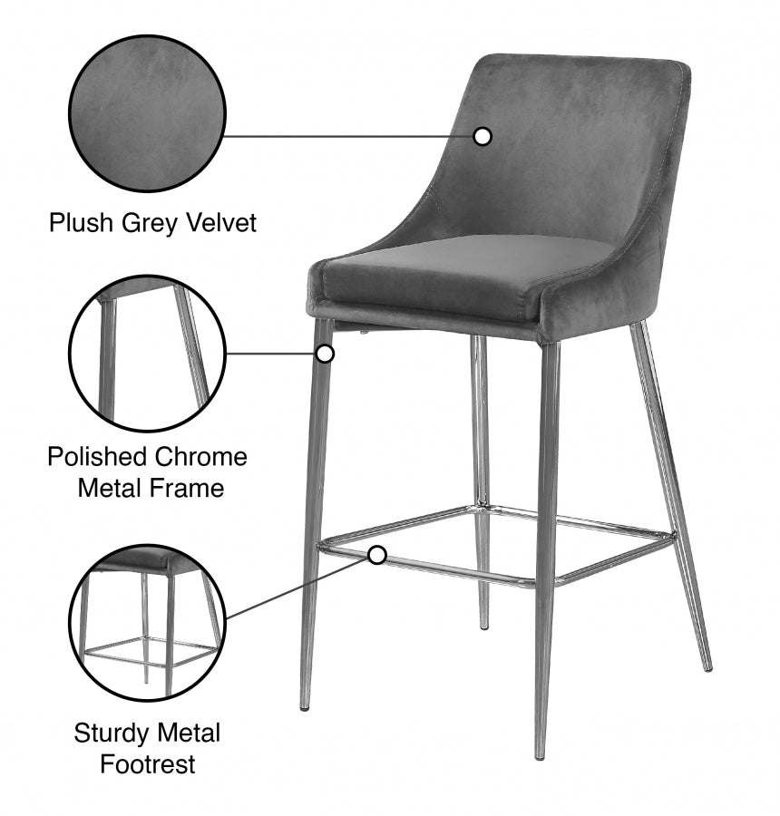 Anirak Velvet Counter Stool