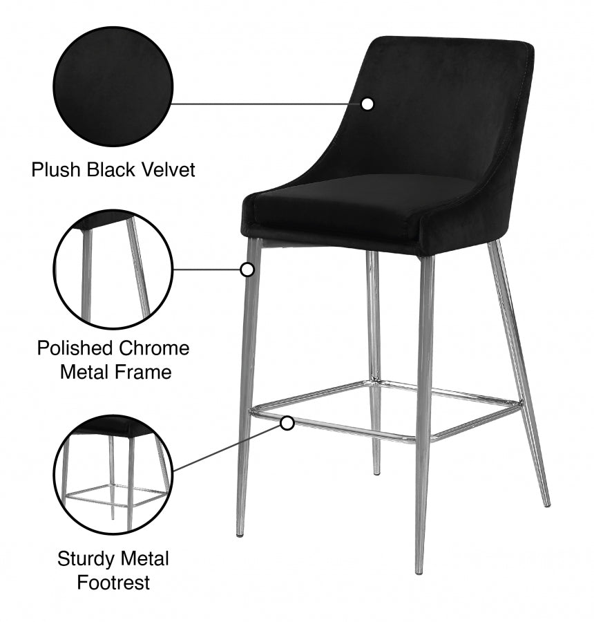 Anirak Velvet Counter Stool